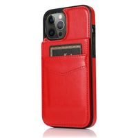 iPhone 11 Pro Max hoesje - Backcover - Pasjeshouder - Portemonnee - Kunstleer - Rood