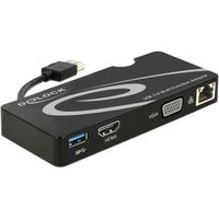 DeLOCK Adapter USB 3.0 > HDMI / VGA + Gigabit LAN + USB 3.0 adapter - thumbnail