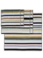 Missoni Home lot de serviettes à motif zigzag - Multicolore