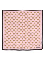 Moschino foulard en soie à imprimé ourson - Rose