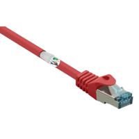 Renkforce RF-5043974 RJ45 Netwerkkabel, patchkabel CAT 6A S/FTP 0.25 m Rood Vlambestendig 1 stuk(s)