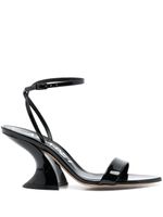 Casadei sandales Elodie 85 mm en cuir - Noir