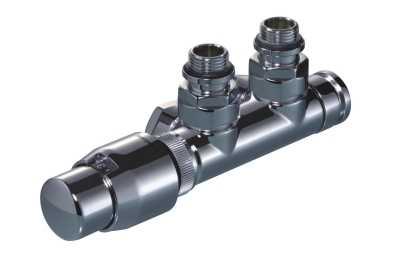 Honeywell Thera designset haaks links met 2 kopp.m24x16 coax wit, wit