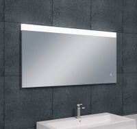 Badkamerspiegel Single | 120x60 cm | Rechthoekig | Directe en indirecte LED verlichting | Touch button | Met verwarming