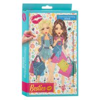 Besties Diamond Painting Notitieboek Blauw