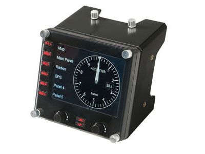 Logitech Gaming Saitek Pro Flight Instrument Panel PZ46 Vliegsimulator controller USB PC Zwart