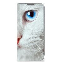 OPPO A77 5G | A57 5G Hoesje maken Witte Kat