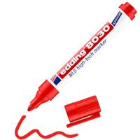 edding 8030 NLS Hight-Tech Marker - rood - 1 pen - ronde punt 1,5-3 mm - roestvrije marker voor corrosiearm markeren - voor staal, metaal, ijzer, aluminium