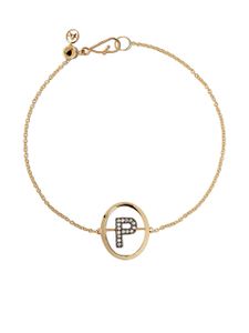 Annoushka bracelet en or 18ct à initial P en diamants