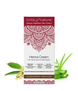 Henna cream golden brown semi permanent