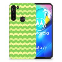 Motorola Moto G8 Power TPU bumper Waves Green - thumbnail