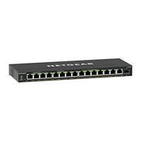 NETGEAR 16-poorts PoE Gigabit Ethernet Plus Switch (GS316EP) - Managed met 15 x PoE+ @ 180 W, 1 x 1G SFP-poort, desktop- of wandmontage