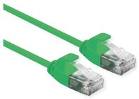 ROLINE UTP Data Center Patchkabel Cat.6A (Class EA), LSOH, extra dun, groen, 5 m