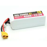 Red Power LiPo accupack 22.2 V 4500 mAh Softcase XT90 - thumbnail