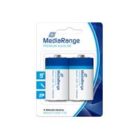 MediaRange Premium alkaline batterijen, Mono D|LR20|1.5V, Pack van 2