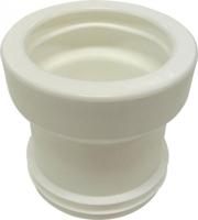 Wisa closet afvoerverbinder / potmanchetlang  nr.3 100/110 mm, wit
