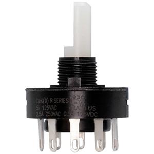 C & K Switches R10305RN02Q Draaischakelaar 125 V, 125 V/DC 5 A Schakelposities 3 1 stuk(s)