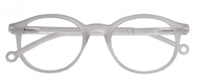 H2Optics leesbril Clubmaster unisex transparant sterkte +3,00