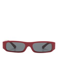 Dolce & Gabbana Kids lunettes de vue rectangulaires à plaque logo - Rouge