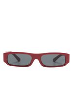 Dolce & Gabbana Kids lunettes de vue rectangulaires à plaque logo - Rouge - thumbnail