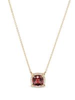 David Yurman collier Châtelaine en or 18ct à pendentif à ornements - Rouge