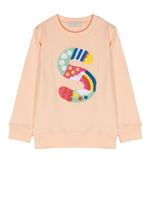 Stella McCartney Kids sweat à logo imprimé - Orange - thumbnail