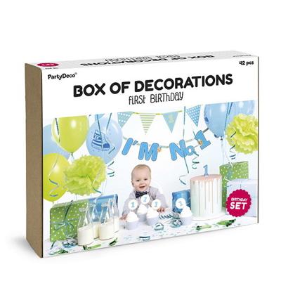 Feestpakket jongen 1 jaar No 1 luxe