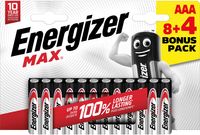 Energizer batterijen Max AAA/LR03/E92, blister van 8 + 4 - thumbnail