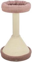 TRIXIE Viviana 44476 Krabpaal, rond, 80 cm, oudroze, kattenboom met meerdere verdiepingen met veel kras- en speelmogelijkheden, evenals terugtreksoorten, gezellig en stabiel