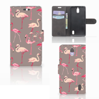Huawei Y625 Telefoonhoesje met Pasjes Flamingo