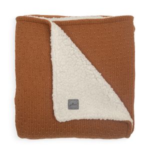 Jollein wiegdeken teddy Bliss knit caramel Maat