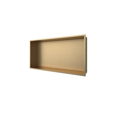 Wandnis Aloni Inbouw | 30x60x10 cm | 1 vak | Goud geborsteld