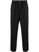 Versace Jeans Couture pantalon droit à lien de resserrage - Noir