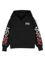 AMIRI KIDS hoodie en coton à imprimé Bones - Noir