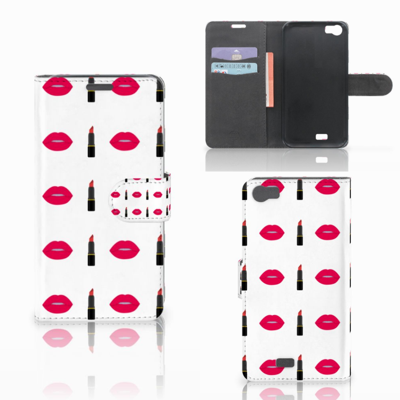 Wiko Lenny Telefoon Hoesje Lipstick Kiss Wiko Lenny Telefoon Hoesje Lipstick Kiss
