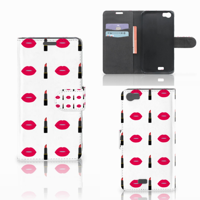 Wiko Lenny Telefoon Hoesje Lipstick Kiss