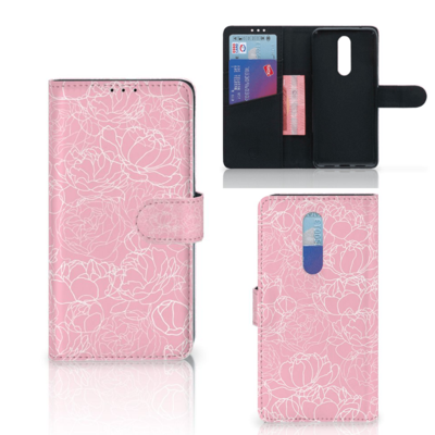 OnePlus 7 Pro Hoesje White Flowers OnePlus 7 Pro Hoesje White Flowers