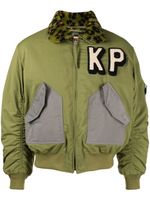 Kenzo veste bomber à logo brodé - Vert