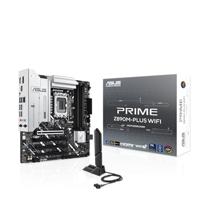 ASUS Intel Prime Z890M-PLUS WIFI, moederbord Intel mATX, 10 + 1 + 2 + 1 fase, PCIe 5.0, nieuwe generatie GPU, USB-C poort 20 Gbit/s, 3 M.2-sleuven, Wi-Fi 7, Q-antenne