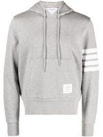 Thom Browne hoodie à motif Hector brodé - Gris