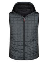 James+Nicholson JN768 Heren Knitted Hybrid Vest - thumbnail