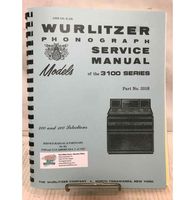 Wurlitzer 3100 And 3110 Americana I Jukebox Service Manual And Parts List - thumbnail