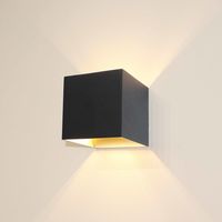 Artdelight Wandlamp Gymm 10x10 cm excl. G9 zwart goud - thumbnail