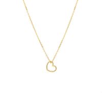 TFT Collier Geelgoud Hart 0,8 mm x 40-42-44 cm