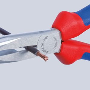 Knipex 26 12 200 Werkplaats Platte rondbektang Recht 200 mm