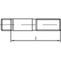 TOOLCRAFT 1065206 Tapeinden M10 45 mm DIN 938 RVS A4 25 stuk(s)