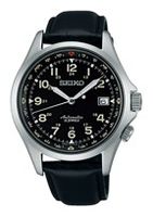 Horlogeband Seiko 6R15-02N0 / SARG007 Leder Zwart 20mm - thumbnail