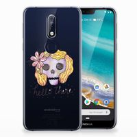 Silicone Back Case Nokia 7.1 Boho Skull - thumbnail