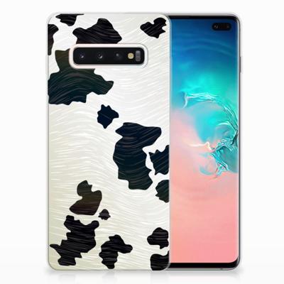 Samsung Galaxy S10 Plus TPU Hoesje Koeienvlekken Samsung Galaxy S10 Plus TPU Hoesje Koeienvlekken