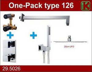 One-Pack Inbouwthermostaatset Type 126 Chr (20Cm Ufo)